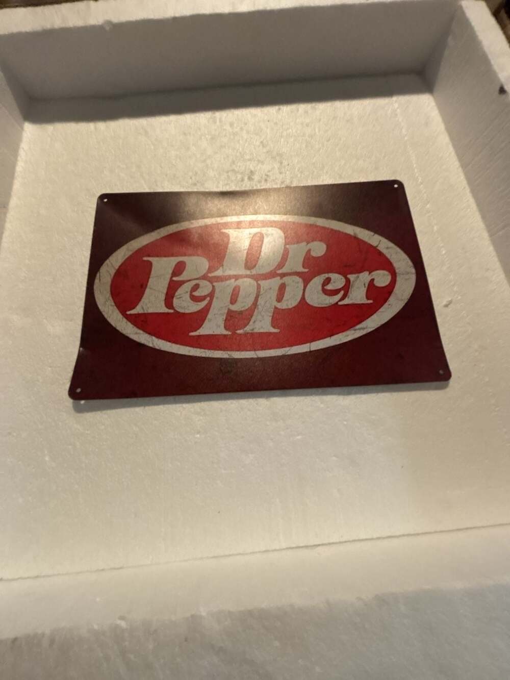 Vintage Style Dr Pepper Metal Tin Sign